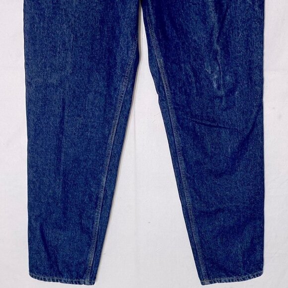 Full Blue Med Dark Wash Flannel Lined Winter Jeans 14 - Picture 10 of 14